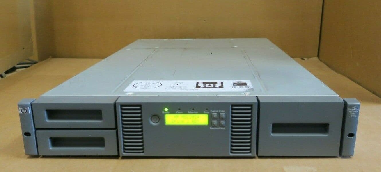 HP StorageWorks MSL2024 SCSI 1x LTO3 FC 24Slot Rack Mount Tape Library