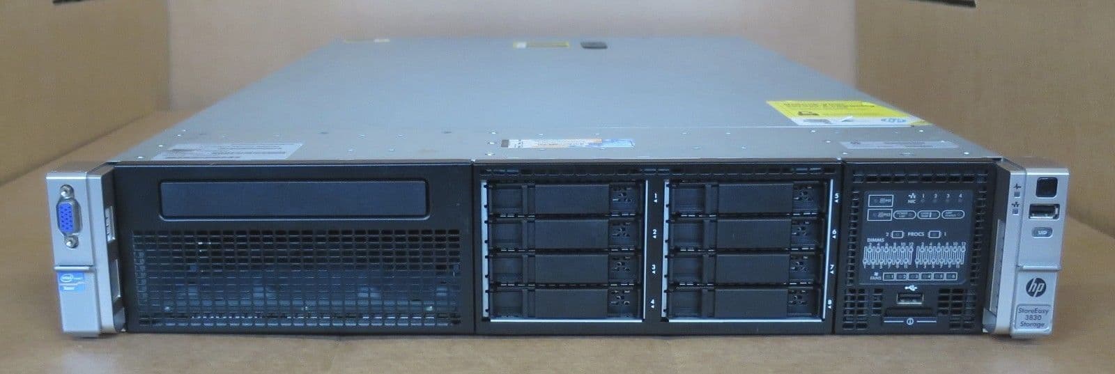 HP StoreEasy 3830 Network Attached Storage Array NAS B7E00A 8x 2 5 ...