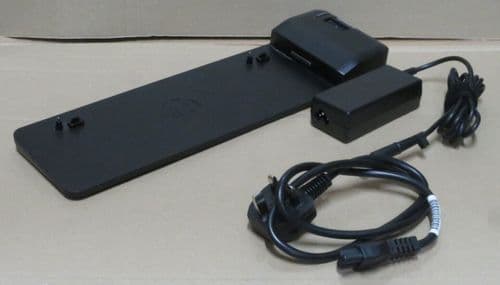 HP UltraSlim Dock Docking Station Port Replicator DP VGA RJ-45 4xUSB 697671-001