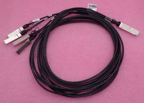 HPE FlexNetwork X240 40G QSFP+-4x SFP+ 3m Direct-Attach Copper DAC Cable JG330A