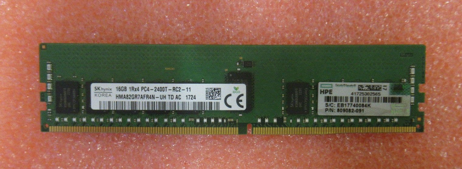 HPE HP 805349-B21 819411-001 16GB DDR4 2400MHz ECC REG SR Memory