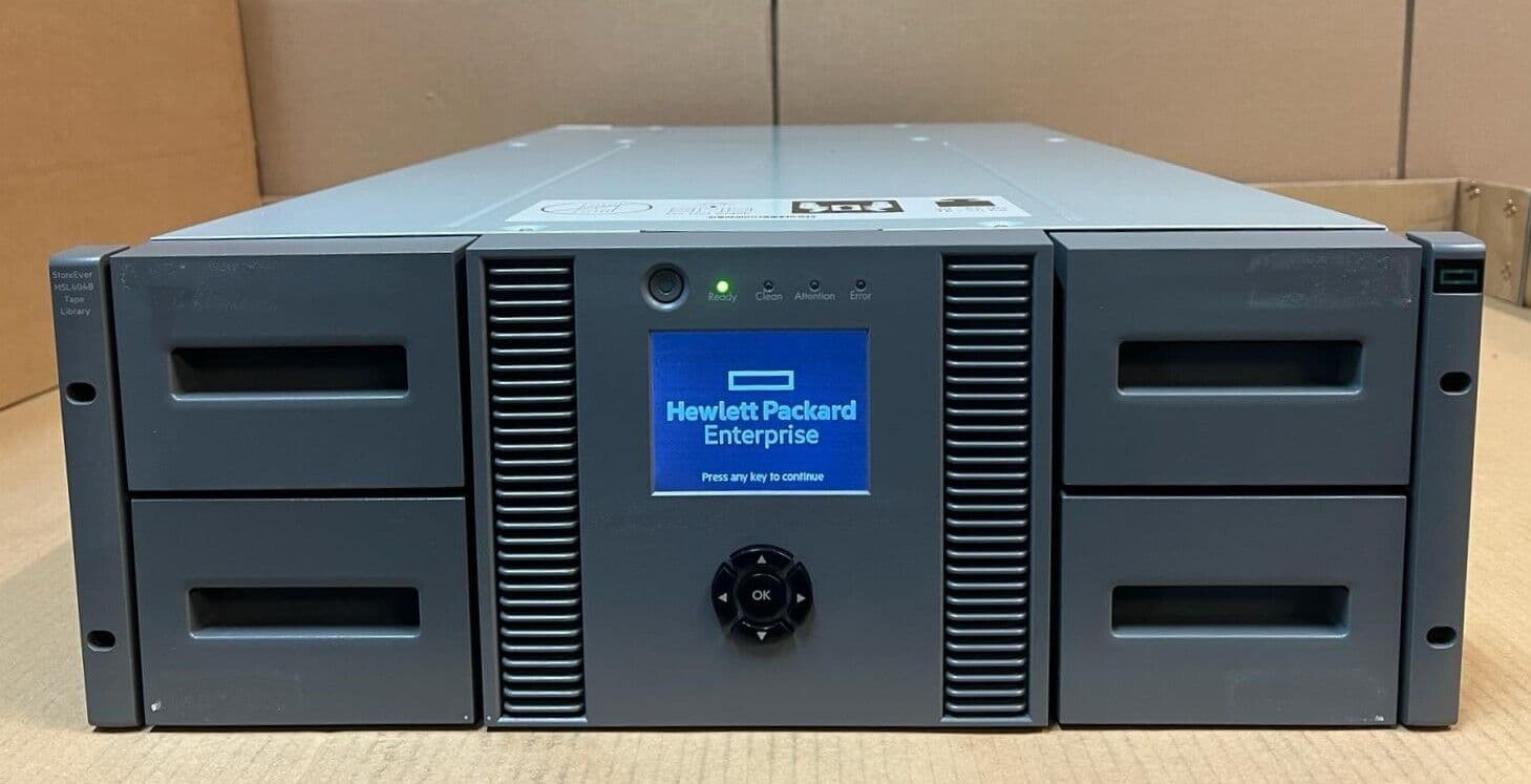 HPE MSL4048 AK381A Backup Tape Library 4U 413509002 1 x N7P37A LTO7