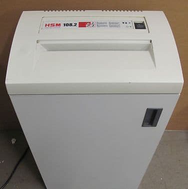 HSM 108.2 Level 3 14 Sheet Strip- Cross Cut Paper Shredder, Office Equipment
