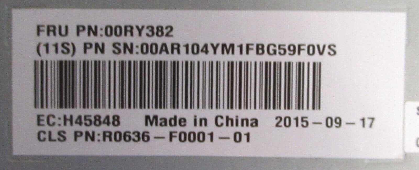 IBM 00RY382 Storwize V3700 Expansion Node Canister 4GB Cache Battery ...