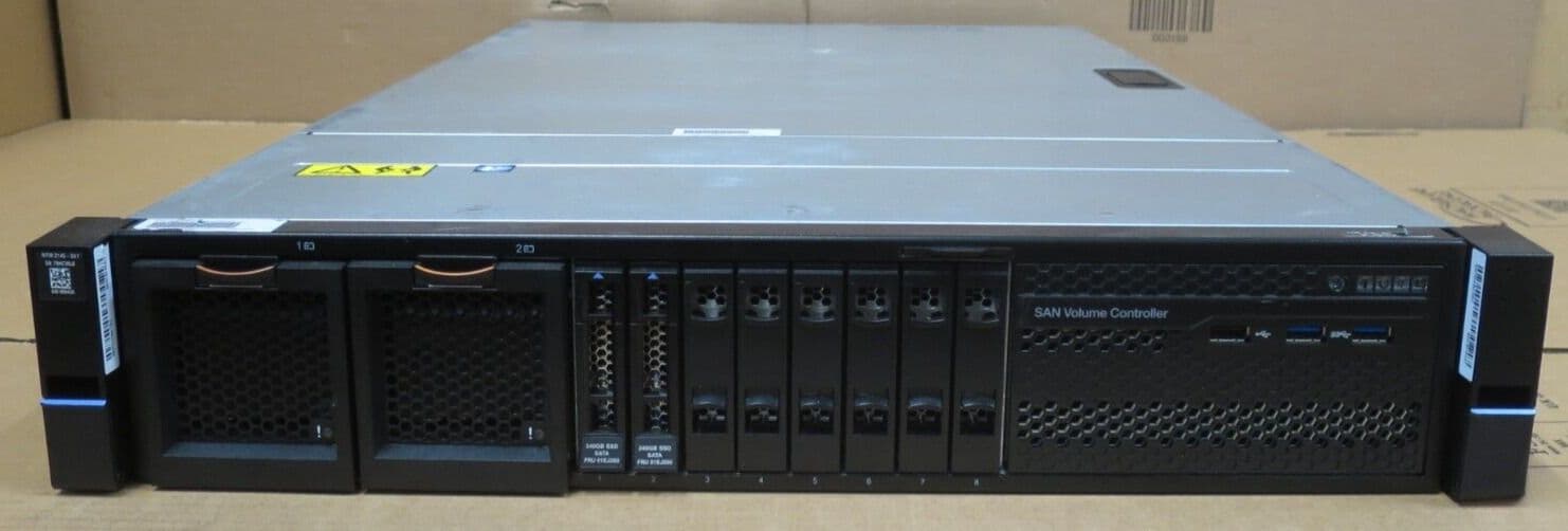 IBM 2145 SV1 SAN Volume Controller 128GB 2xE5 2667 V4 8x2 5 Bay 480GB ibm-2145-sv1-san-volume-controller-128gb-2xe5-2667-v4-8x2-5-bay-480gb