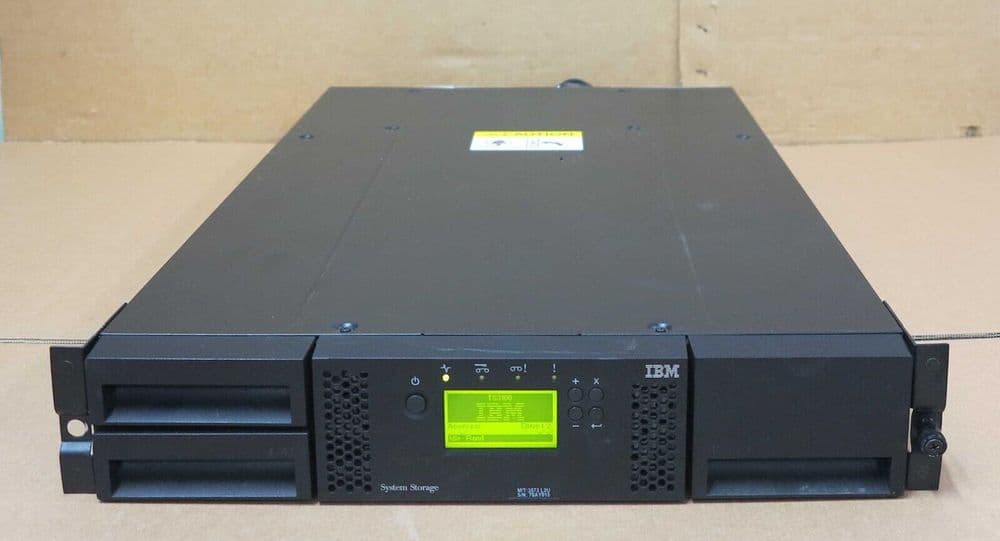 IBM 3573L2U TS3100 2U Tape Library 24Slot With 2x LTO6 FC Tape Drives