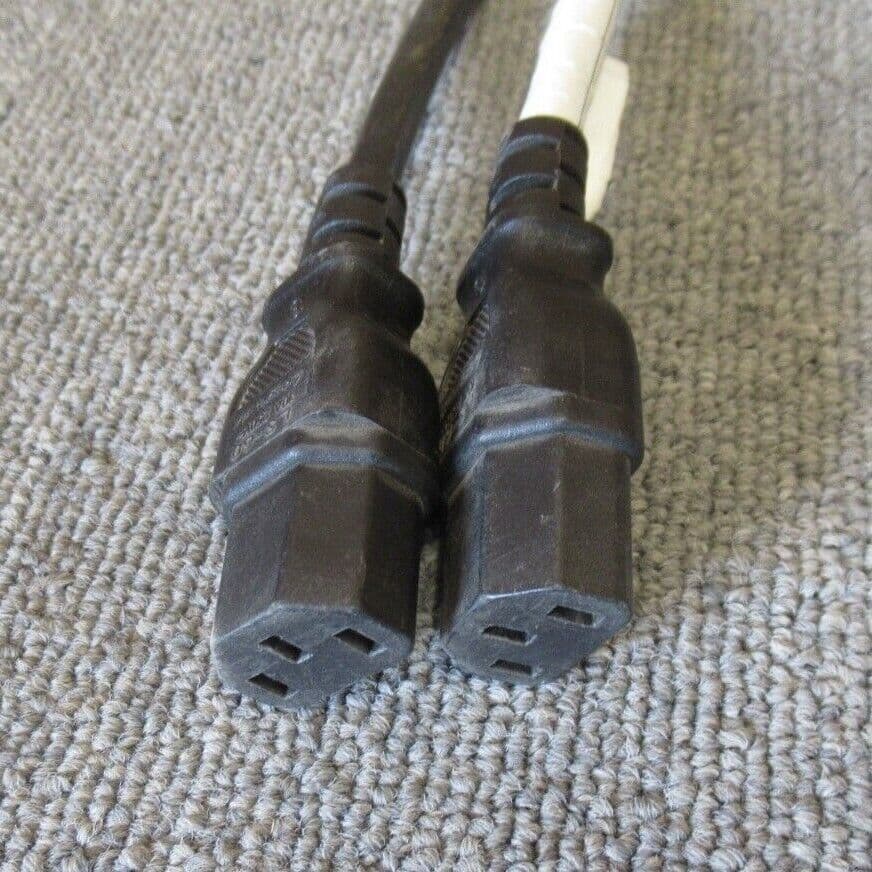 IBM 39M5450 LongWell 7FT Power Y Splitter Cable 1xC14 To 2xC13 Male To Female