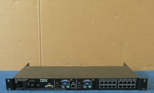 IBM 41Y9318 41Y9315 - IP 16 Port KVM Console 1U Rackmount Switch
