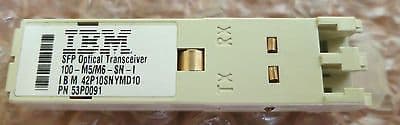 IBM 53P0091 SFP 100-M5/M6-SN-I Optical Transceiver 42P10SNYMD10