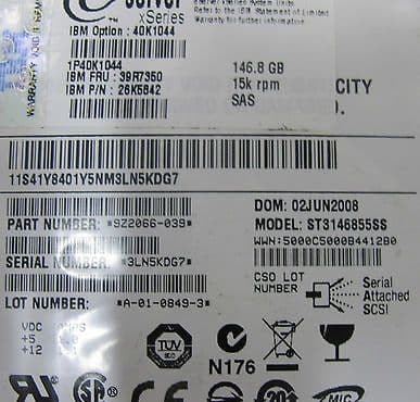 49Y6103 - IBM 600GB 15000RPM SAS 6Gb/s 3.5-in Hard Drive