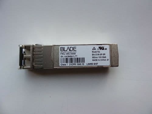 IBM Blade BN-CKM-SP-SR 46C3449 10GBase-SR MMF 850nm 300m SFP Transceiver Module