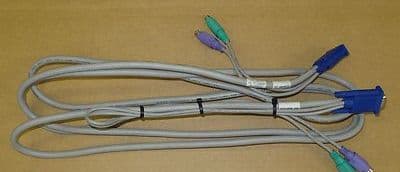IBM Console KVM Cable 3.7M 09N9705 FRU P/N: 06P6007 Network Server