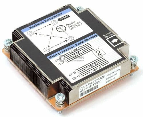 IBM Front CPU Cooling Heatsink For Flex System x240 Node Server 81Y5126