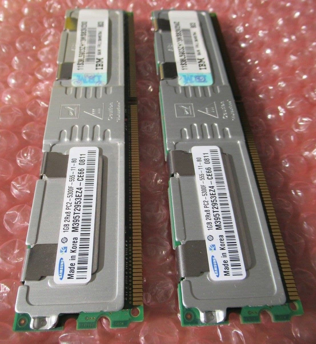 IBM Genuine 2Gb 2 x 1Gb 2Rx8 PC2-5300F 667MHZ 240-PIN RAM Memory 39M5784