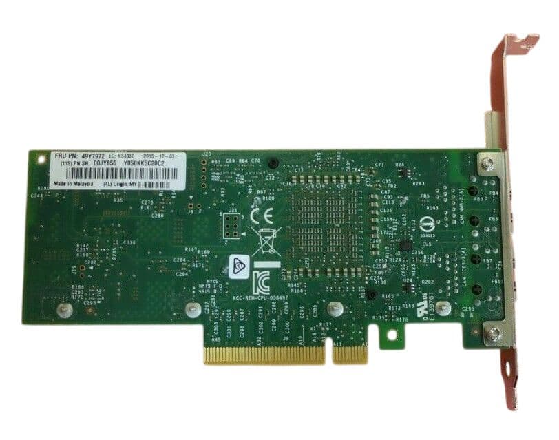 IBM Intel X540-T2 Dual Port RJ-45 10GBase-T PCIe Network Adapter 49Y7972
