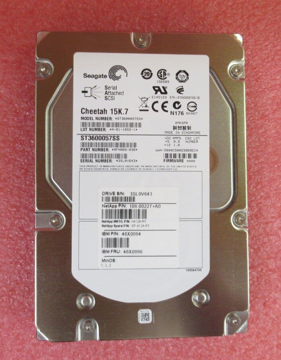 IBM NetApp 600GB 3 5