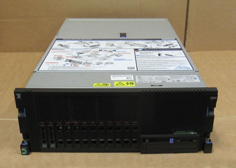 IBM Power S824 8286-42A 2x Power8 CPU 256GB Ram 2x 300GB HDD 12-Bay 4U ...