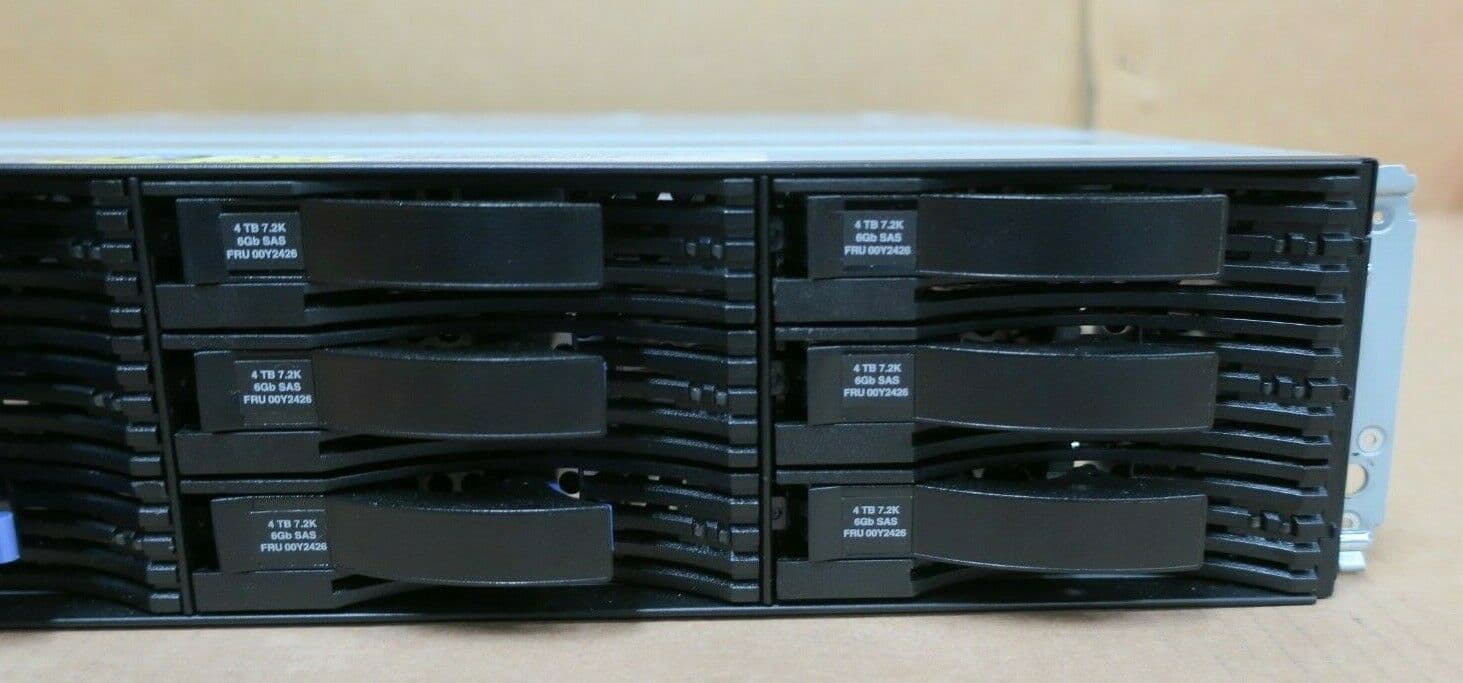 IBM Storwize V3700 2072-12E Expansion Array 11x 4TB HDD 2x