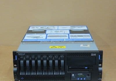 IBM System P5 550 4U Rackmount Server 9133-52A 2x 4-Way 1.6GHz p5+ 64Gb 8x 146Gb