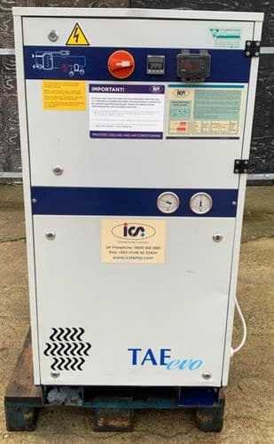ICS TAE EVO 051 Industrial Water Chiller 14-20kW Air Cooled with Pump & Tank