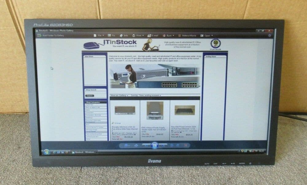 Iiyama Prolite B2083HSDB1 PL2083H 19 5" LCD TFT LED Monitor VGA DVI No