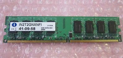 Integral 2GB Memory IN2T2GNXNFI 41-09-58 DDR2-800 DIMM J1102A RAM