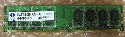 Integral 2GB Memory IN2T2GNXNFX 44-80-40 DDR2-800 J1107A RAM