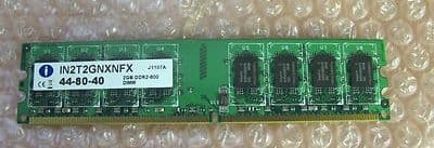 Integral 2GB Memory IN2T2GNXNFX 44-80-40 DDR2-800 J1124A RAM