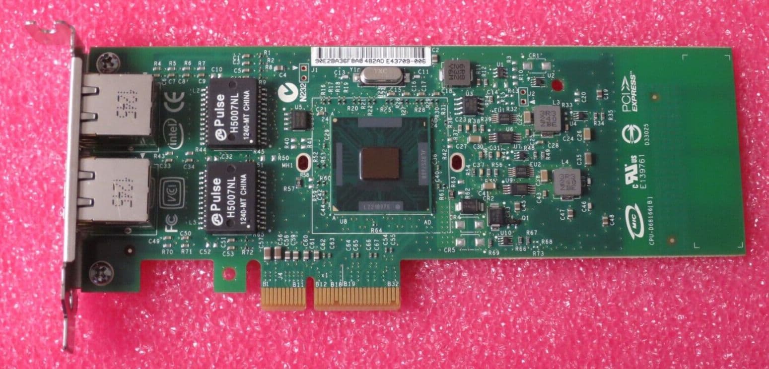 Intel Dual Port Gigabit Network Server Adapter E1G42ETBLK