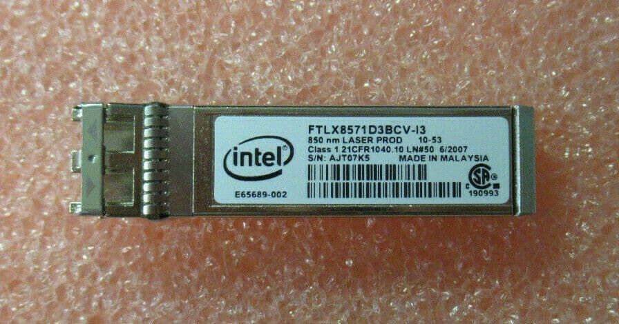 Intel E65689-002 10G Fibre SFP 850nm Transceiver Module FTLX8571D3BCV-I3