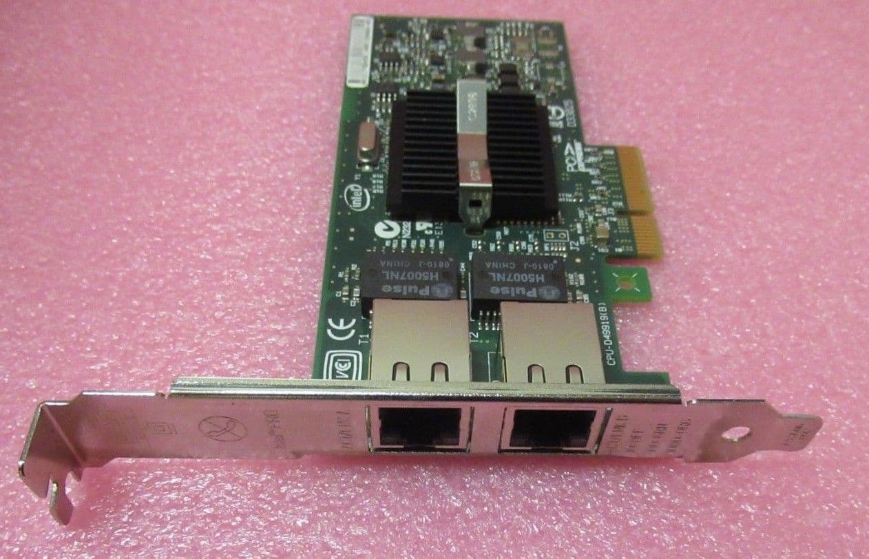 Scheda Di Rete Server Intel EXPI9402PTBLK PRO/1000 Dual Port PCI-E, Basso Profilo, Usata Buone Condizioni