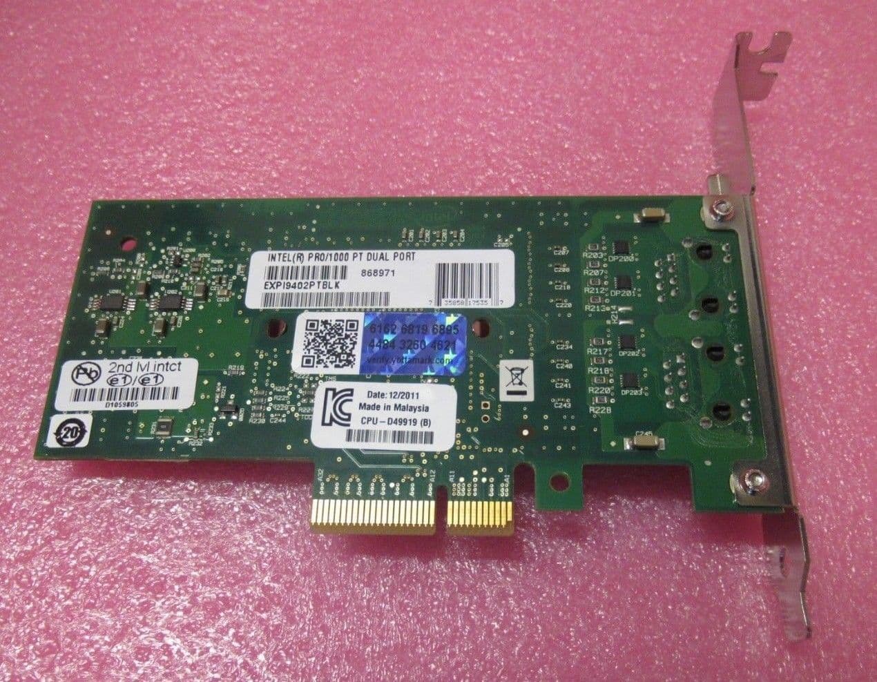 Scheda Di Rete Server Intel EXPI9402PTBLK – PRO/1000 PT Dual Port – PCI-Express, Controller 82571EB - 2
