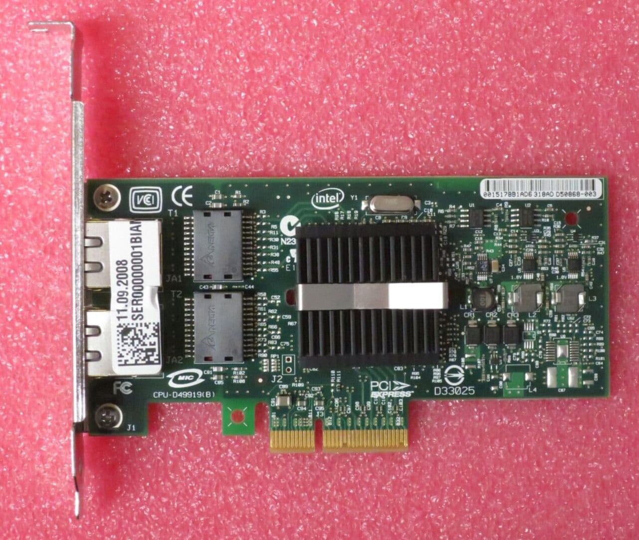 Intel EXPI9402PTBLK PRO/1000 PT Dual Port RJ45 Network Interface Card ...