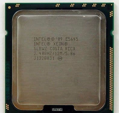 Intel SIX-CORE XEON E5645 2 4GHz 12MB 5 86GT/s SLBWZ CPU Server Processor