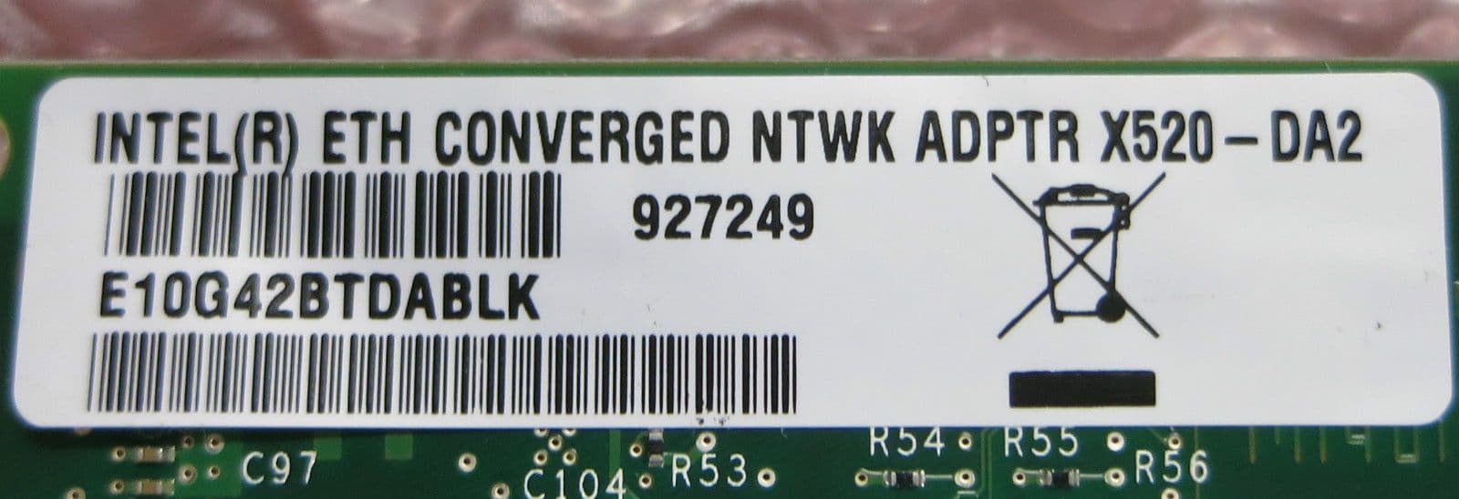 Intel X520-DA2 2-Port 10Gbps 10GBase-X PCIe SFP Converged Network ...