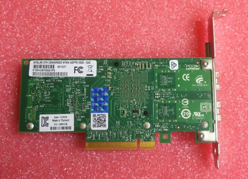 Intel X520-DA2 Dual Port PCI-E 10Gb SFP Network Adapter E10G42BTDABLK 2x Sfp 4 85479 P