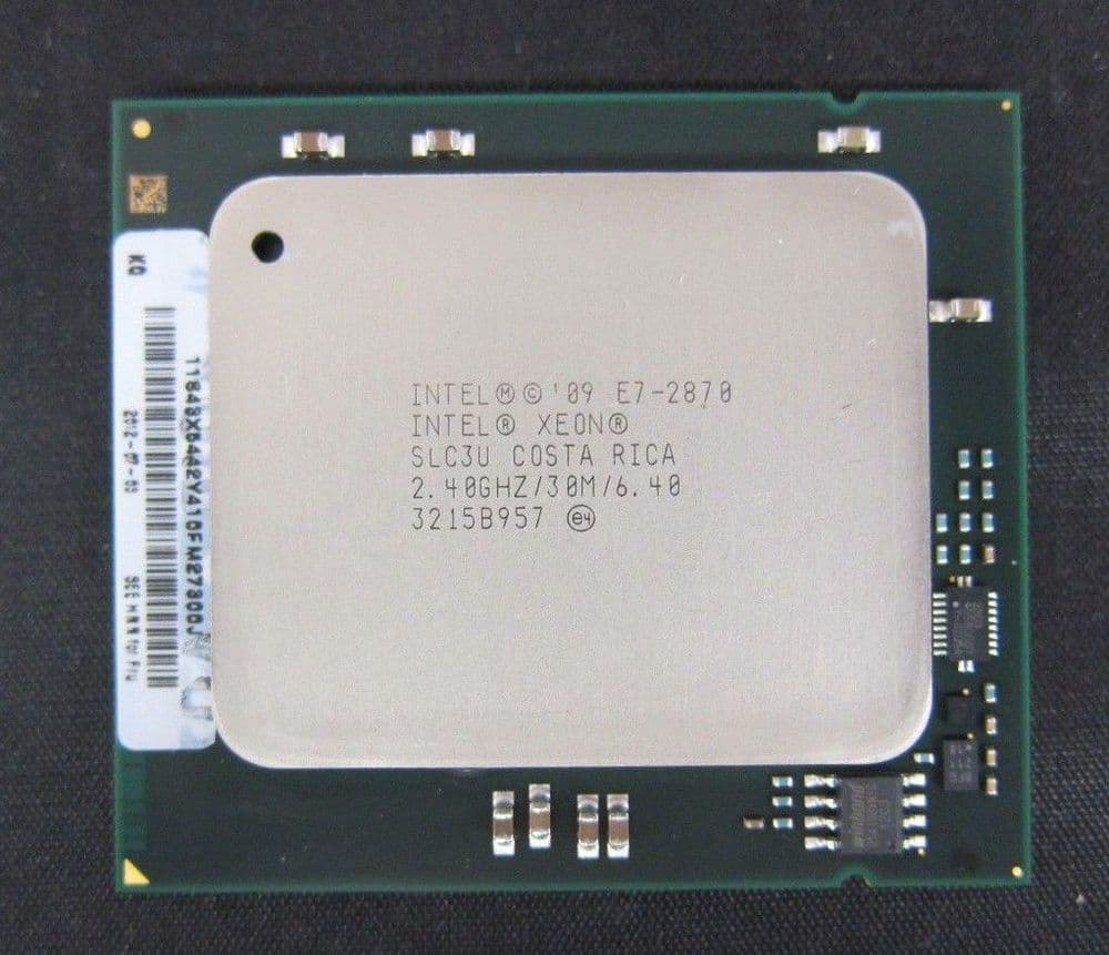 Intel Xeon E7-2870 Deca-Core 2 40GHz 30MB SLC3U 6 40 GT/s QPI CPU Processor