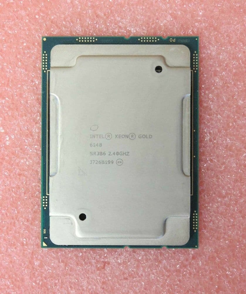 Intel Xeon Gold 6148 Processor - 20 Cores, 2.4GHz, 27.5M Cache, SR3B6 (Used)