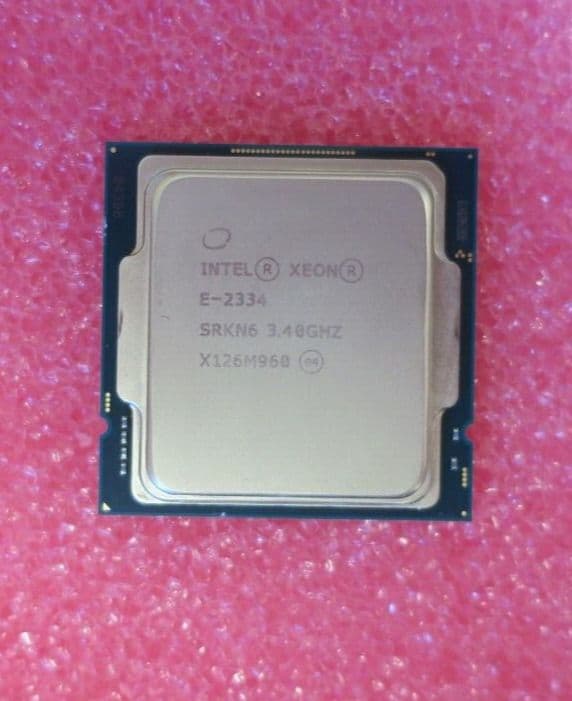 Intel Xeon Quad-Core E-2334 3 40GHz 8MB Cache LGA1200 Processor CPU SRKN6