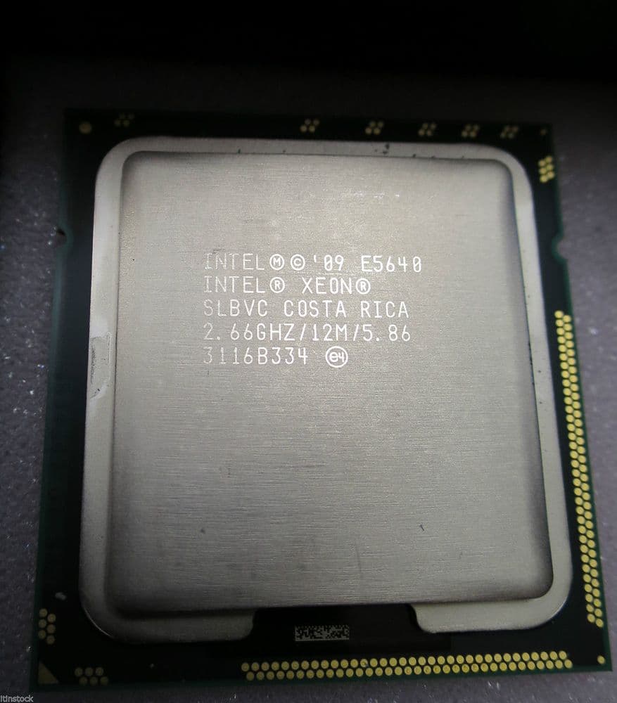 INTEL XEON QUAD CORE PROCESSOR E5640 2 66GHZ 12MB 5 86GT/S SLBVC CPU ...