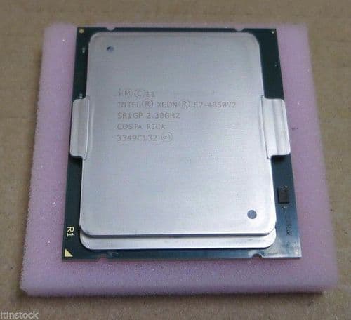 Intel Xeon SR1GP E7-4850 v2 2.3GHZ 24MB 12 Core 7.2 GT/s LGA2011-1 Processor CPU
