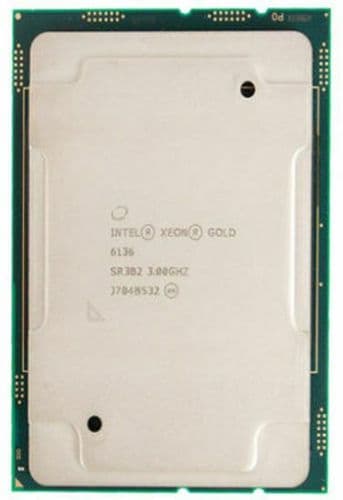 Intel Xeon Twelve-Core Gold 6136 3GHz SR3B2 LGA3647 24.75MB Server CPU Processor