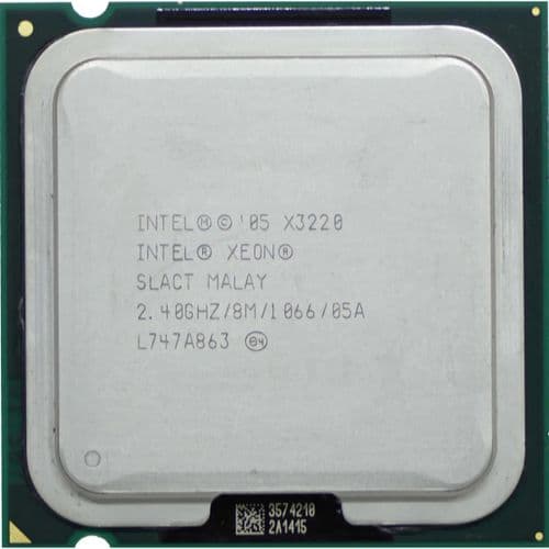 Intel Xeon X3220 Quad Core 2.40GHz 8MB L2 1066MHz SLACT CPU Processor