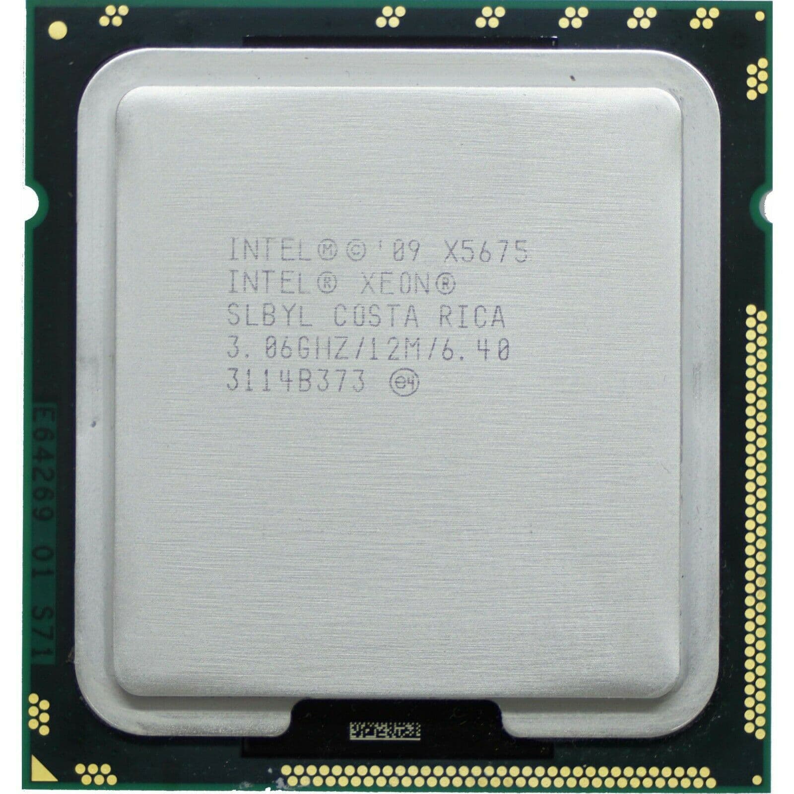 Intel Xeon X5675 3.06GHz Hex Core Processor – SLBYL, 12M Cache, LGA1366, Westmere (Used)