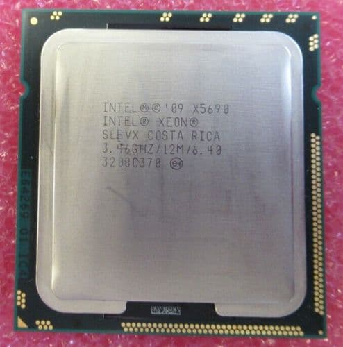 Intel Xeon X5690 6 Core 3.4Ghz 12Mb 6.4 Socket LGA1366 CPU Processor SLBVX