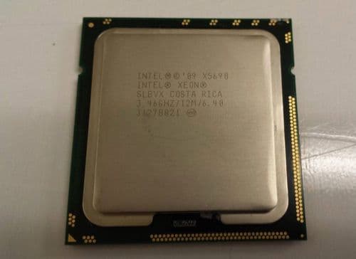 Intel Xeon X5690 SIX Core 12M Cache 3.46 GHz 6.40GT/s QPI CPU Processor SLBVX