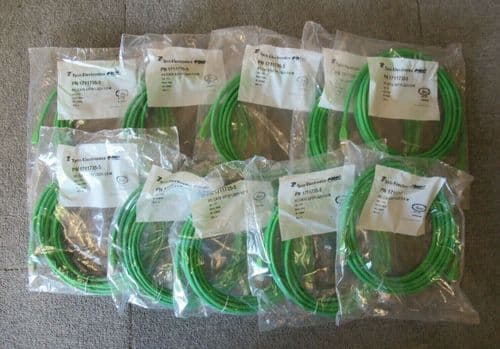 Job Lot 10 x New Tyco Electronics 1711735-5 RJ45 Patch Cable S/FTP Cat6 5M Green