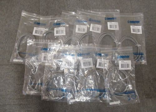 Job Lot 11 x CablesToGo 83001 Ethernet RJ45 Male 1m Cat5e Grey UTP Patch Cable