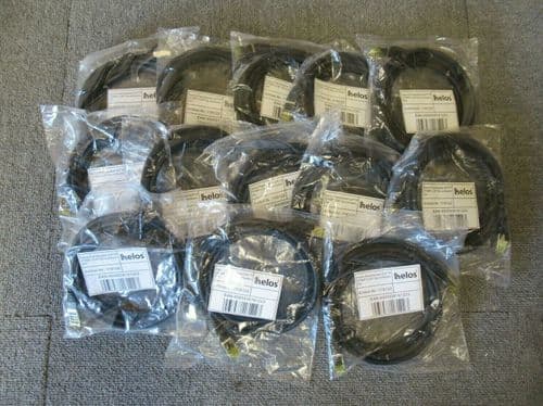 Job Lot 13 x New Helos 118122 RJ45 Patch Cable S/FTP Cat6a 2M Black
