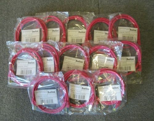 Job Lot 13 x New Helos 118131 RJ45 Patch Cable S/FTP Cat6a 1M Magenta